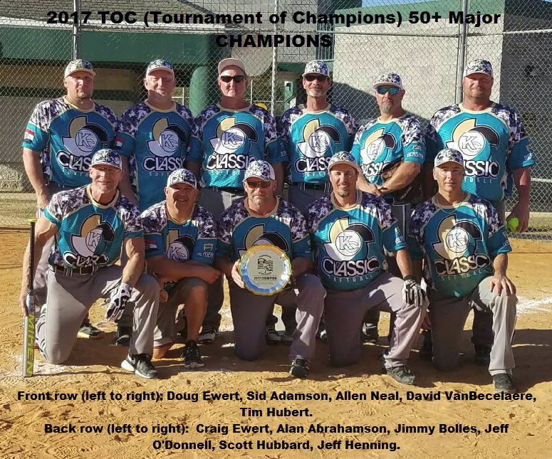 KC Classics TOC KC Metro Senior Softball League